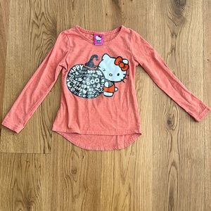 Hello Kitty Orange Halloween Pumpkin Top